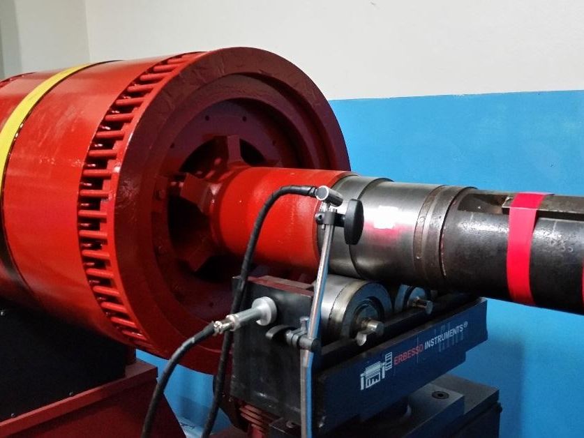Motor en el banco de pruebas de 4.16 kV de REINROCA