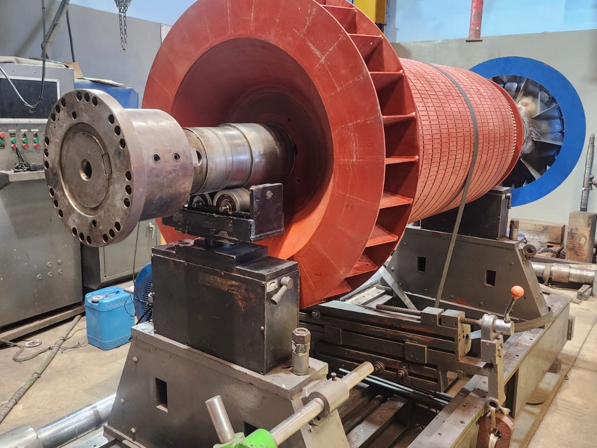 Rotor de gran capacidad en la balanceadora de REINROCA